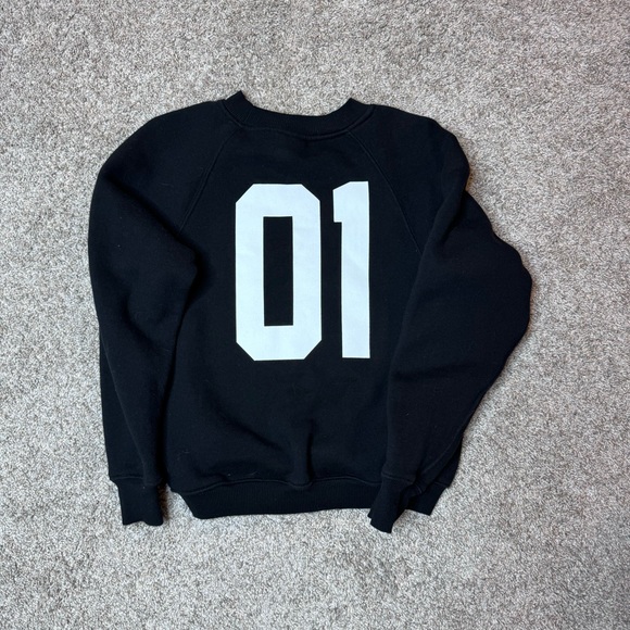 🤩 GOOD AMERICAN Goodies Varsity Sweatshirt Size 0 - Picture 2 of 6